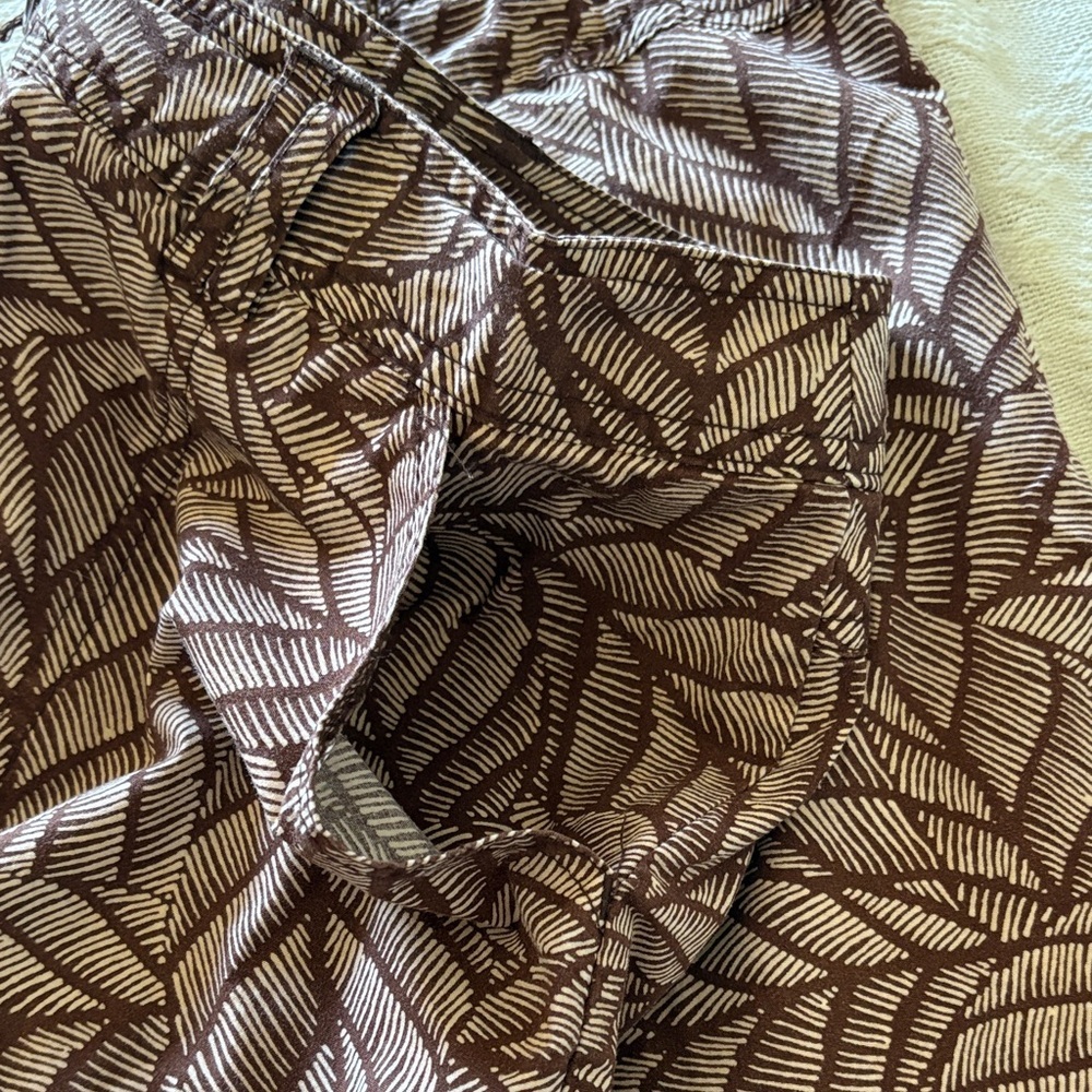 White Stag Women’s Leaf-Print Athletic Skort Brown/Tan EUC 14 - Picture 9 of 11